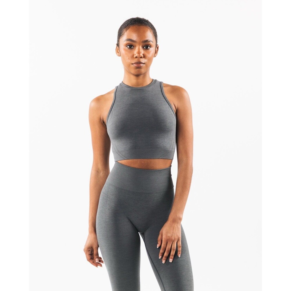 Alphalete Stratus Crop Tank Smoke Size Small